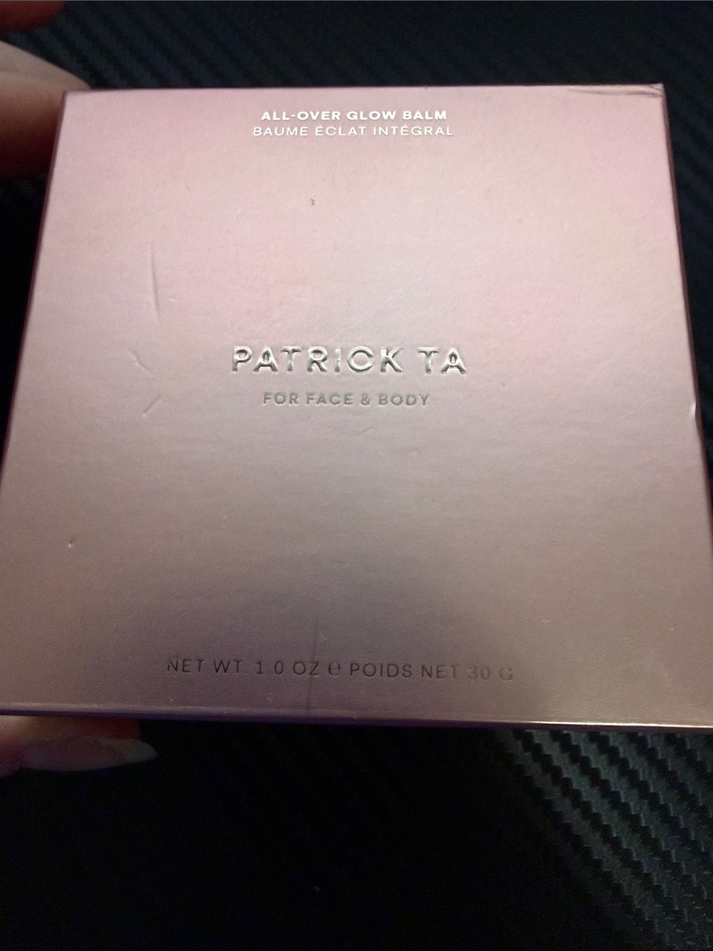 Patrick Ta All-Over Glow Balm in Metallic Pink Box - She’s Glossy NIB!